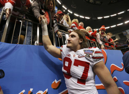 Ohio State's Joey Bosa is a big Stacy Elliott fan. (USAT)