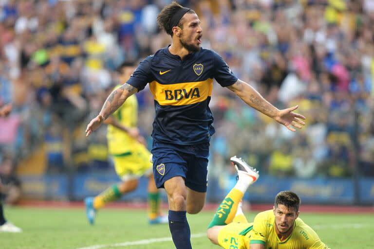 Daniel Osvaldo, en su época de goleador en Boca