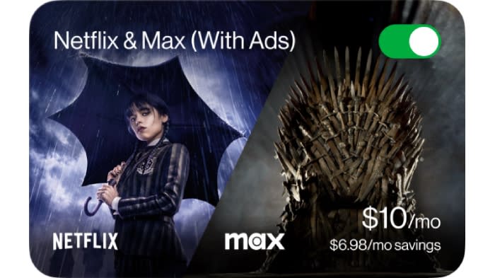  Verizon's Netflix and Max bundle. 