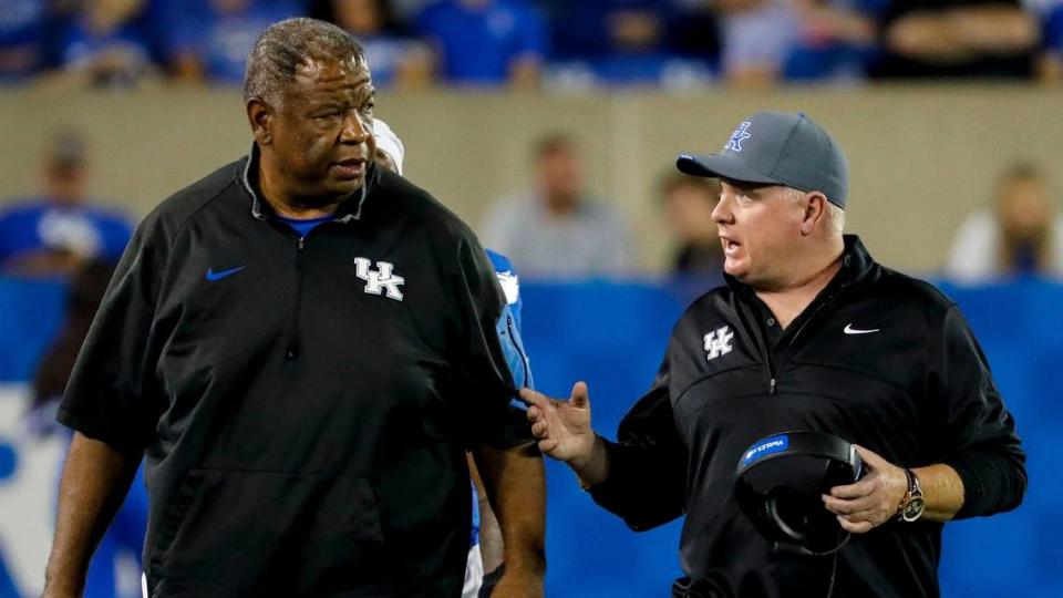 Kentucky coach Mark Stoops and recruiting coordinator Vince Marrow have found more success recruiting the state’s top high school recruits across the last four years.