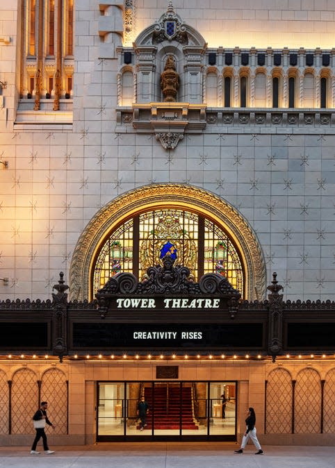 Apple's new Los Angeles flagship store in theater