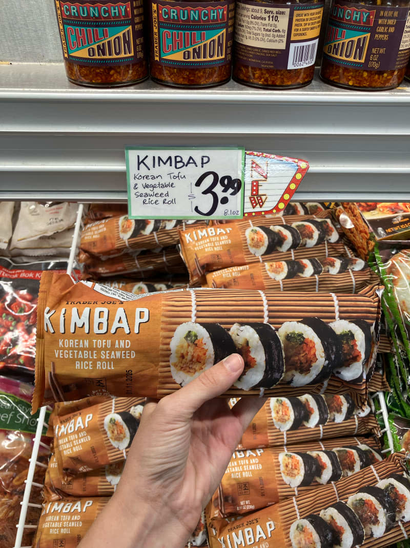 Trader Joe's packaged kimbap.