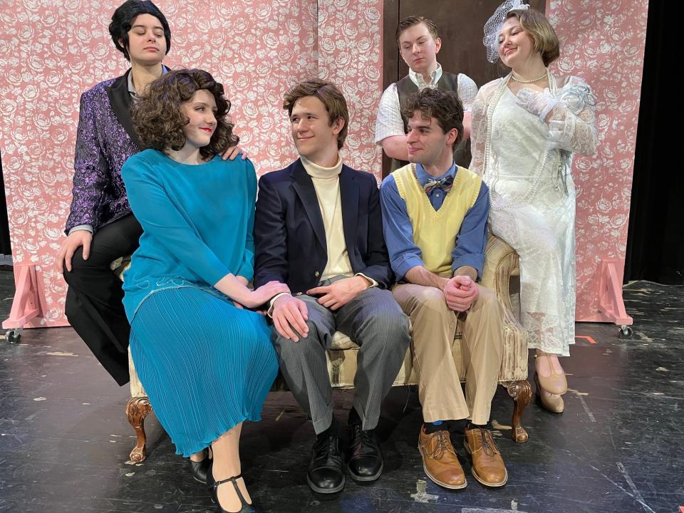 Some of the cast members of Central Valley High School's "My Favorite Year." Photo by Tom Bickert.