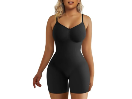 Skims Dupe Double Lined Bodysuit CHARCOAL