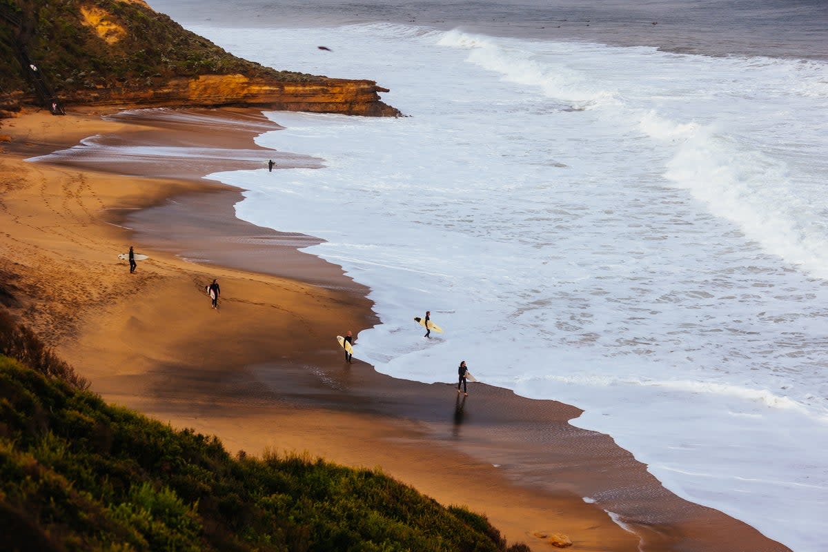 On the Great Ocean Road, Bells Beach is a surfer's paradise (Getty Images)