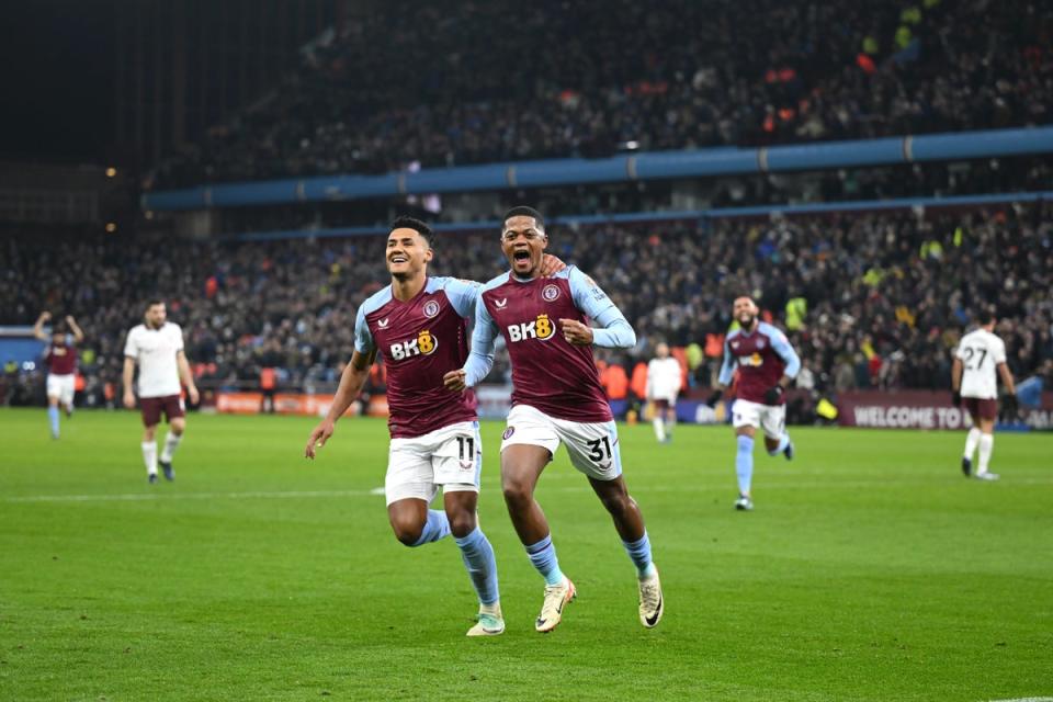 Villa stunned City and are third in the table ahead of hosting Arsenal (Getty)