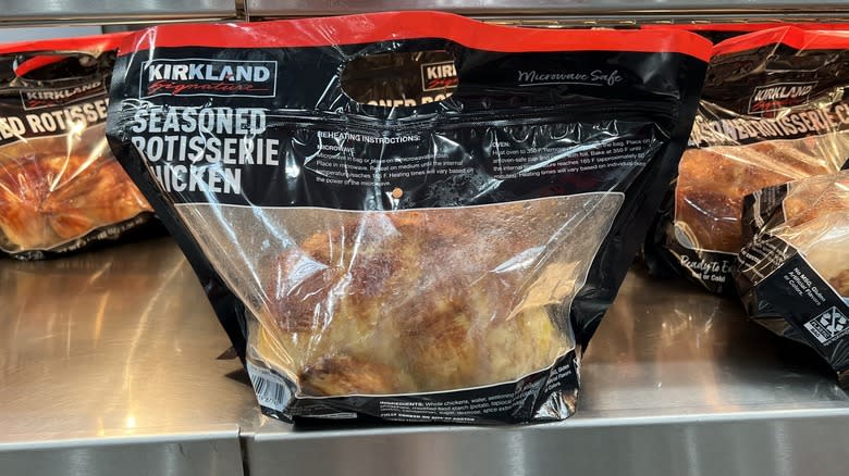 Kirkland Signature rotisserie chicken at Costco