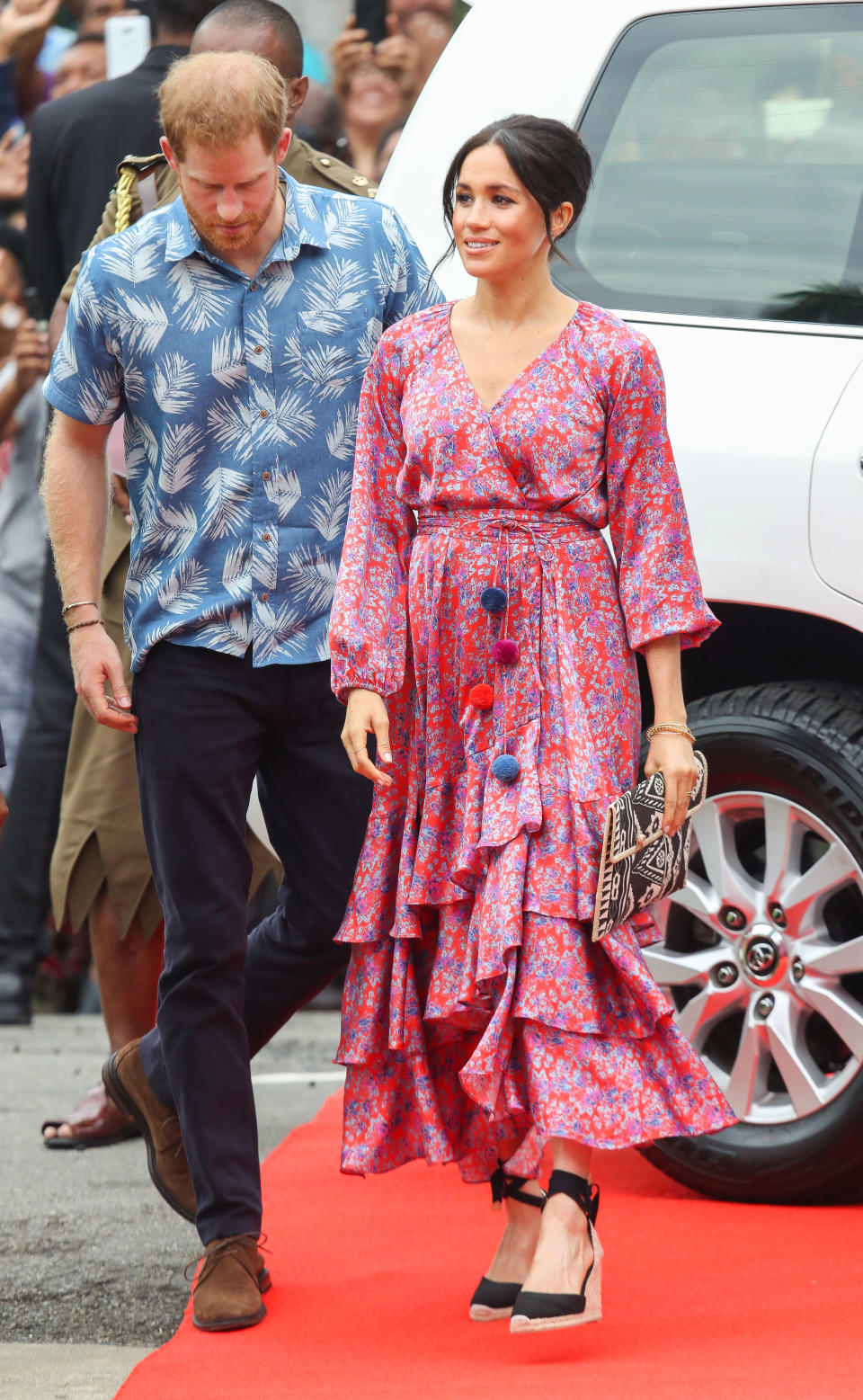 Prince Harry and Meghan Markle in Fiji on 24 October 2018