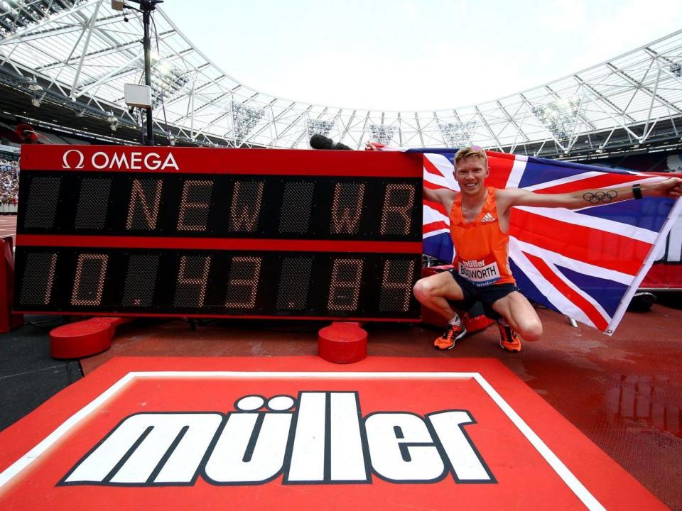 Bosworth broke a world record in London on Saturday (Getty Images)