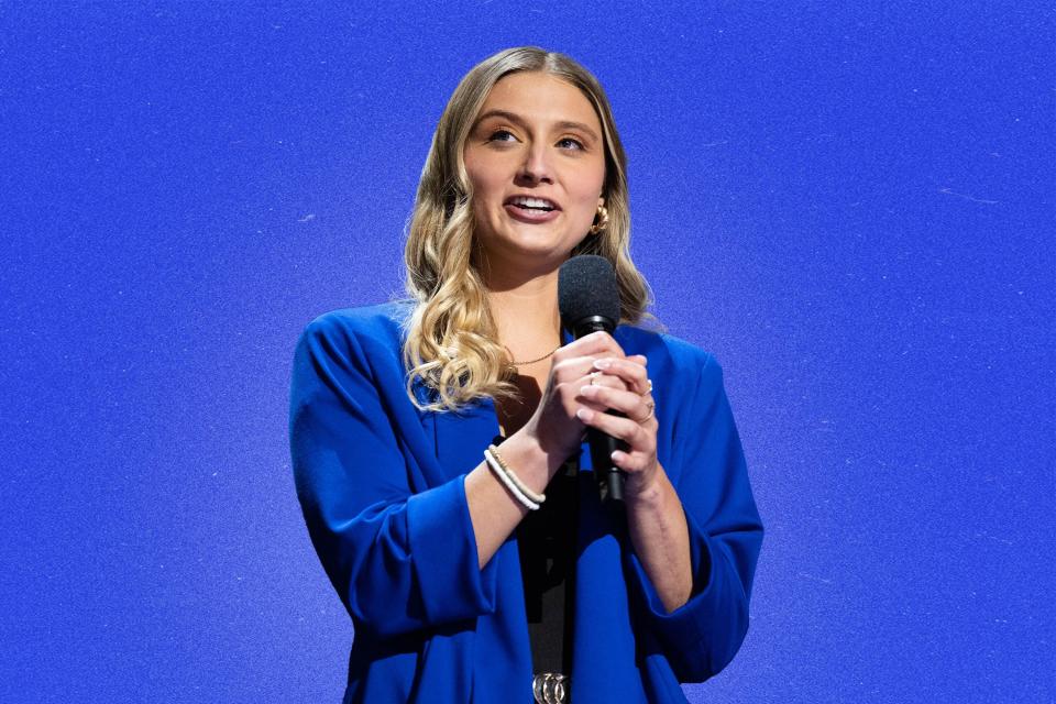 Hadley Duvall at the Democratic National Convention. 