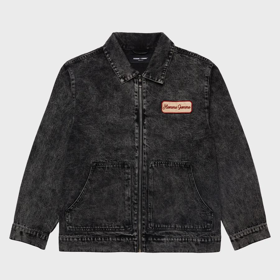 Best Mens Denim JAcket homme-femme-acid-wash-denim-work-jacket-best-men-denim-jacket