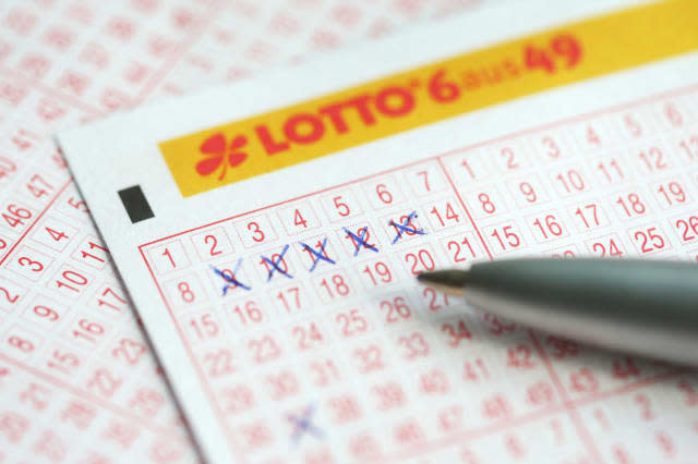 Row of five in the lotto