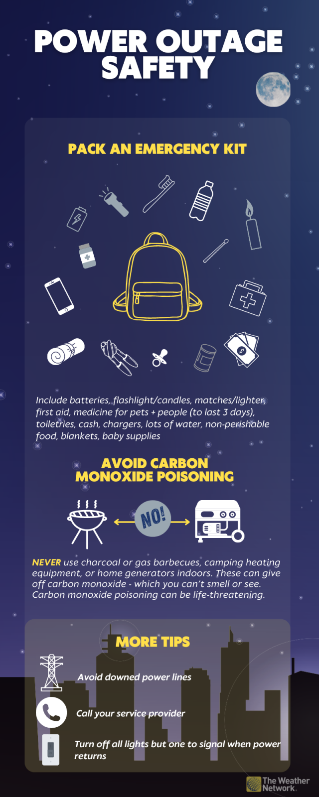 Staying safe during a power outage: Infographic