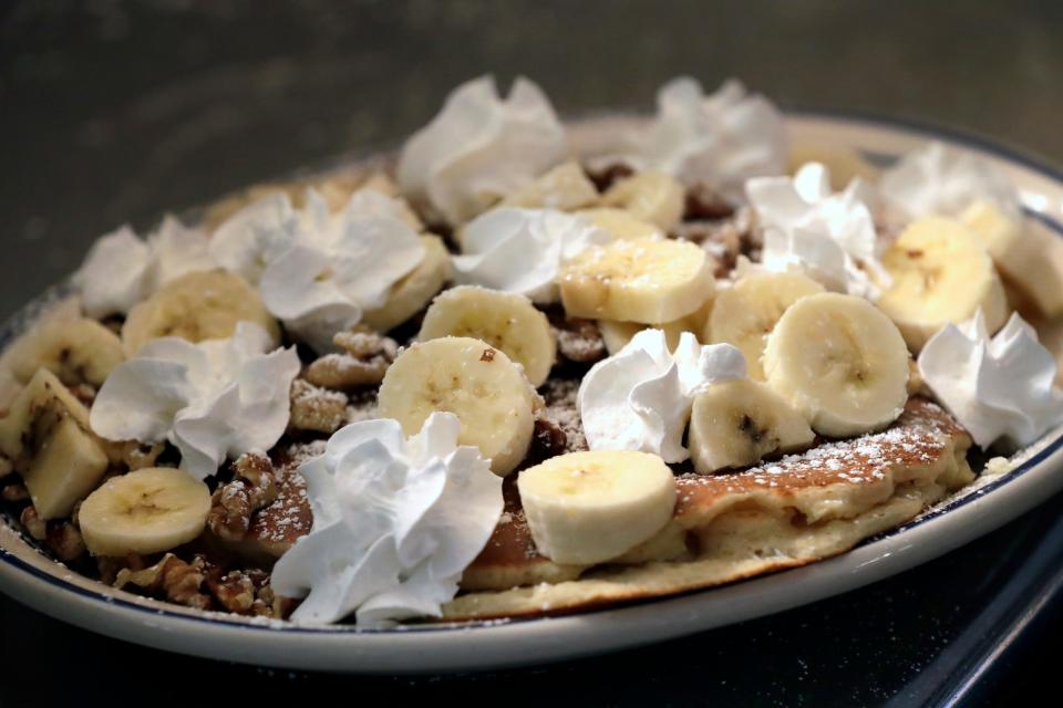 Banana nut pancakes are a customer favorite at Galvan's located at 2220 E. Northland Avenue Monday, November 13, 2023, in Appleton, Wis. 
Dan Powers/USA TODAY NETWORK-Wisconsin.