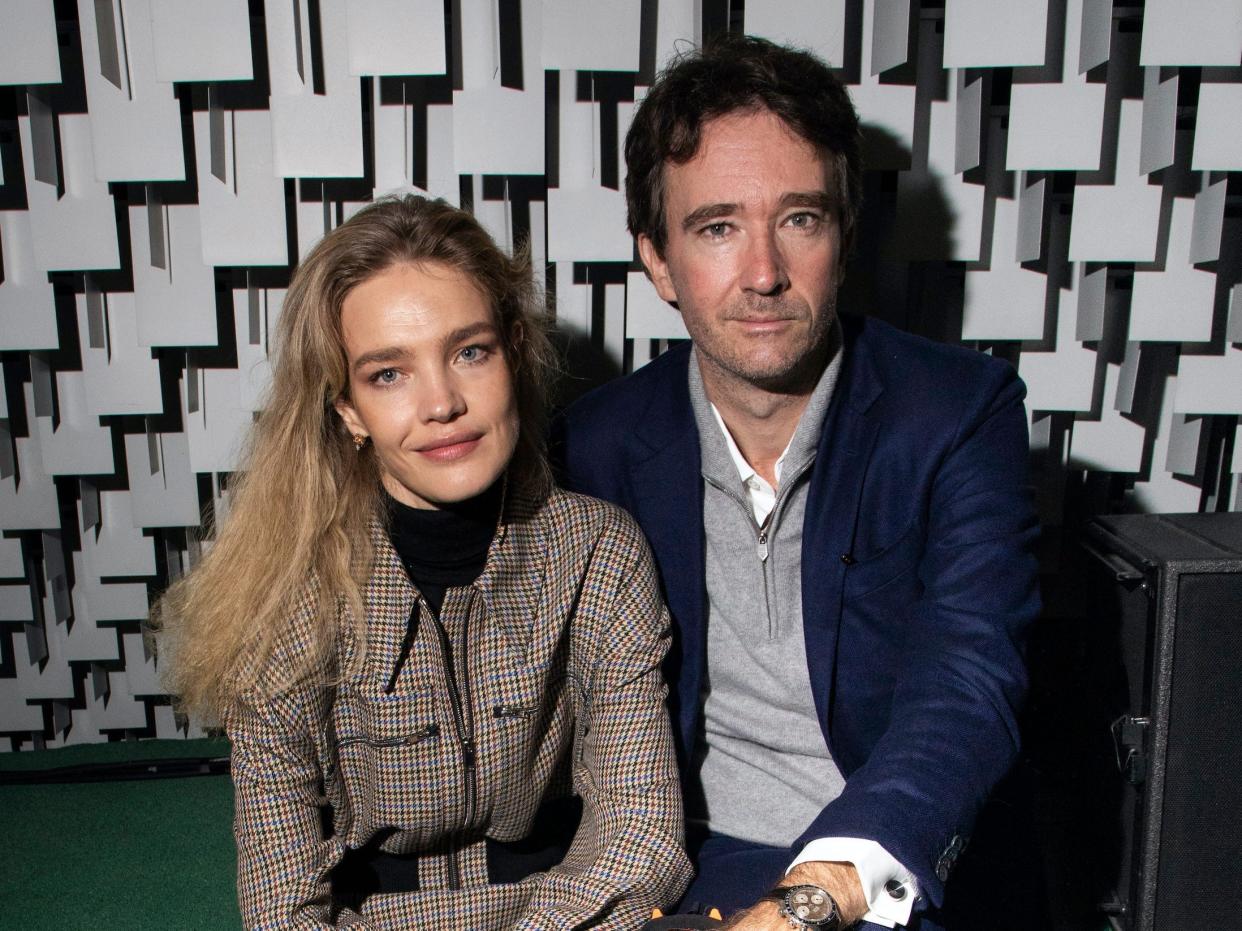 Antoine Arnault and Natalia Vodianova sit front row at fashion show