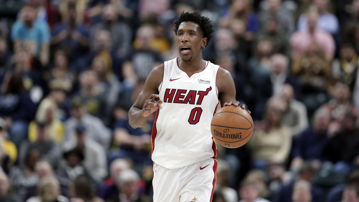 Miami Heat forward Josh Richardson, pegged by many as a preseason sleeper, has exceeded expectations. (AP Photo/Michael Conroy)