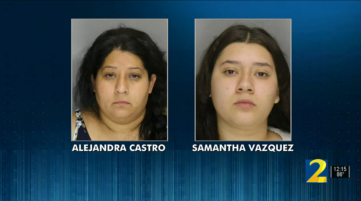 Alejandra Castro, 41 and Samantha Vasquez, 20, have both been charged with malice murder (WSBTV)