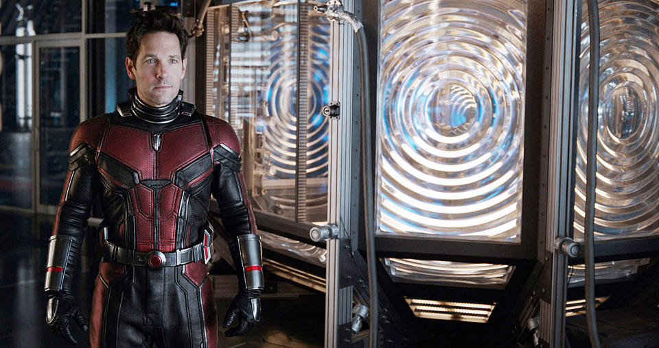 Paul Rudd as Ant-Man.