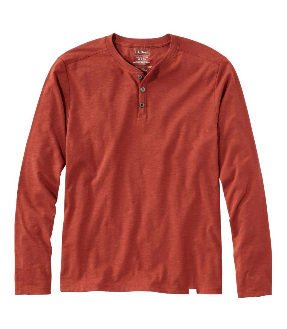 Explorer Slub Tee, Henley Long-Sleeve