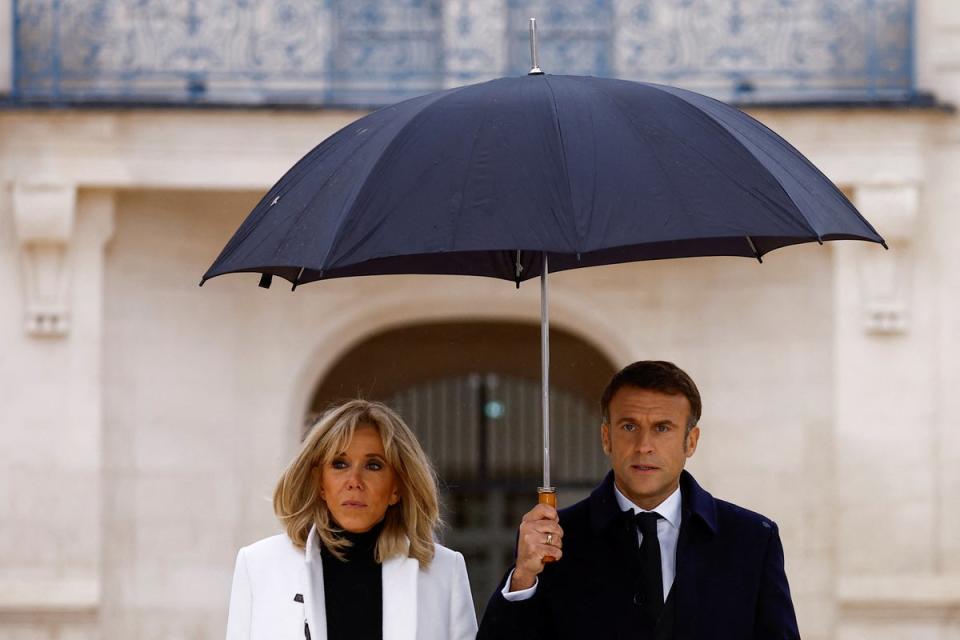 French president Emmanuel Macron and first lady Brigitte married in 2007 (EPA)