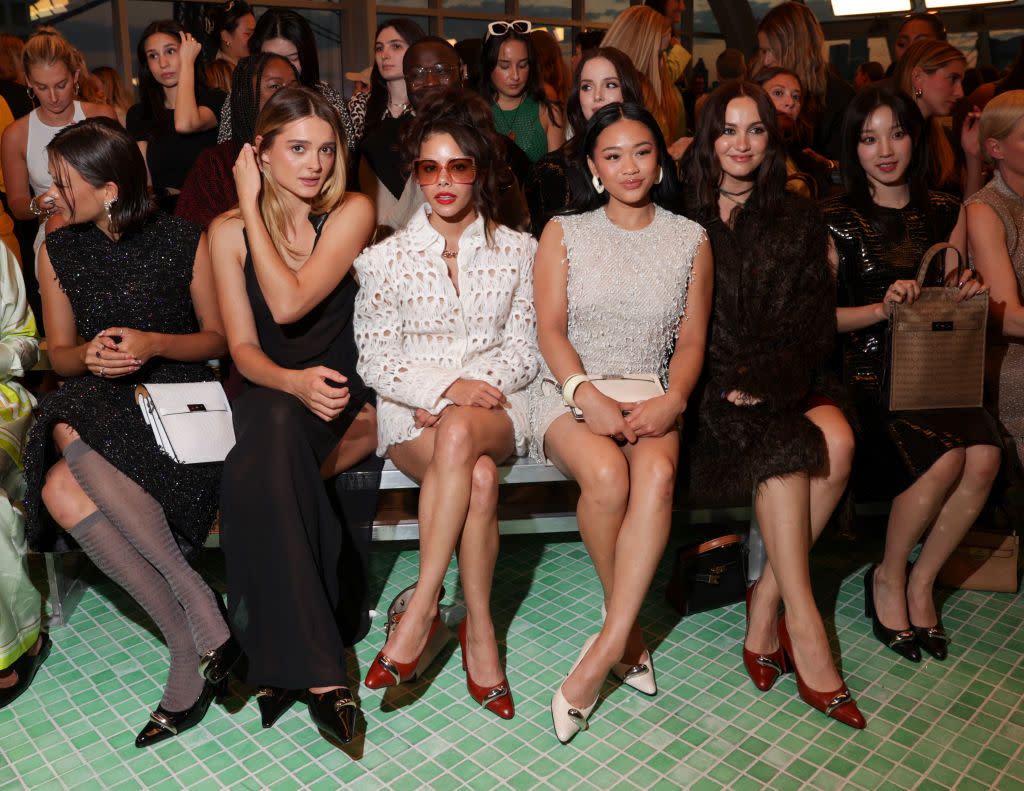 tory burch new york fashion week rtw spring 2025 front row