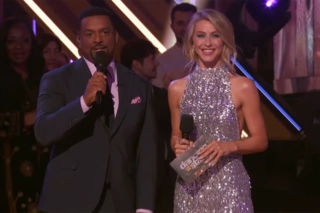 <p>Dancing With The Stars/Youtube</p> 'Dancing with the Stars' co-hosts Alfonso Ribeiro and Julianne Hough