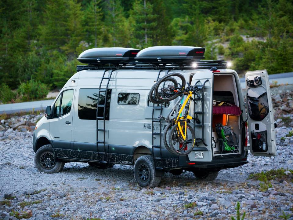 Elevate camper van from Outside Van