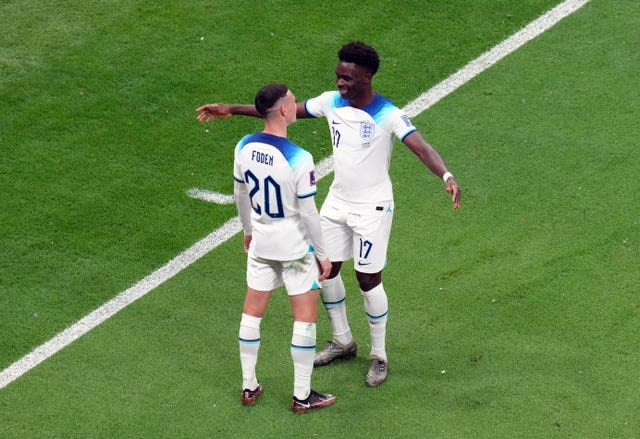 Phil Foden and Bukayo Saka