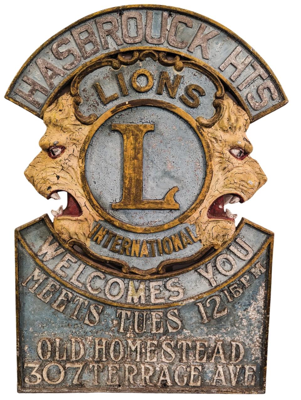 One of Chris Onorato's favorite pieces is from the Hasbrouck Heights Lions Club.