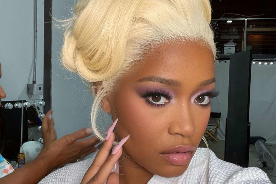 <p>Keke Palmer Instagram</p> Keke Palmer debuts platinum blonde hairstyle on Instagram 