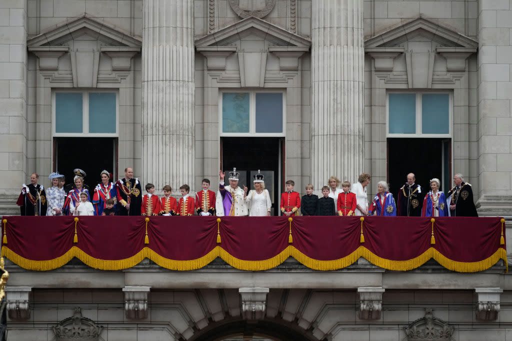 their majesties king charles iii and queen camilla coronation day