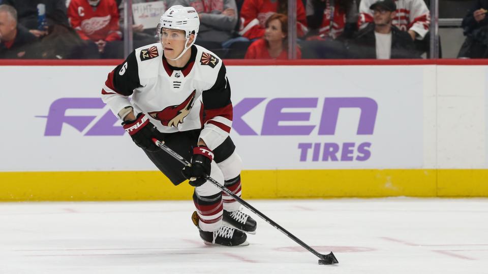 The Jakob Chychrun trade helped the Coyotes build their stash of NHL draft picks. (Scott Grau/Icon Sportswire via Getty Images)