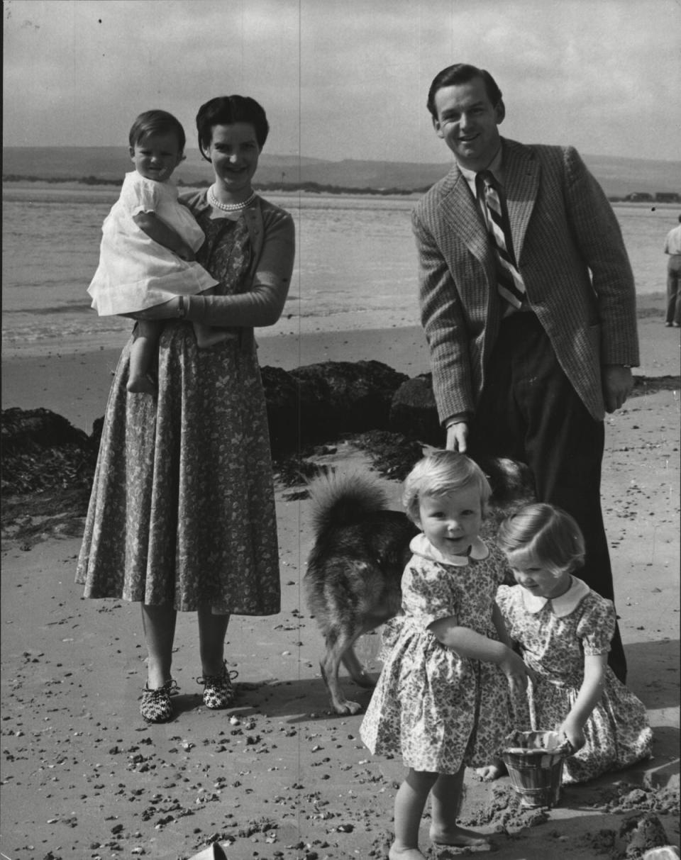Mary Anna and Toby Marten, pictured with three of their daughters in June 1954 (ANL/Shutterstock)