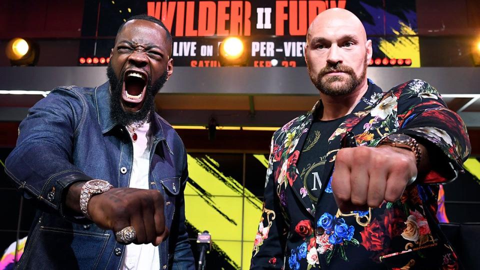 Deontay Wilder y Tyson Fury quieren proteger su estado de invictos en la revancha. Foto: Getty