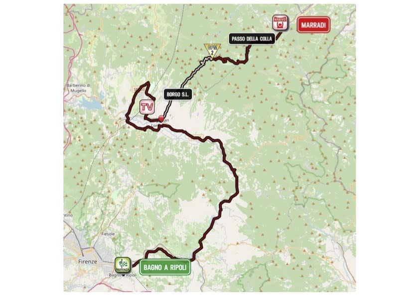 Giro d'Italia Donne 2023 Map - Stage 2