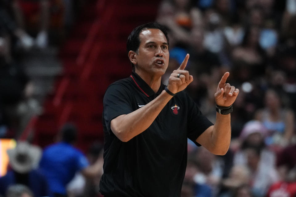 邁阿密熱火總教練Erik Spoelstra。(Photo by Rich Storry/Getty Images)