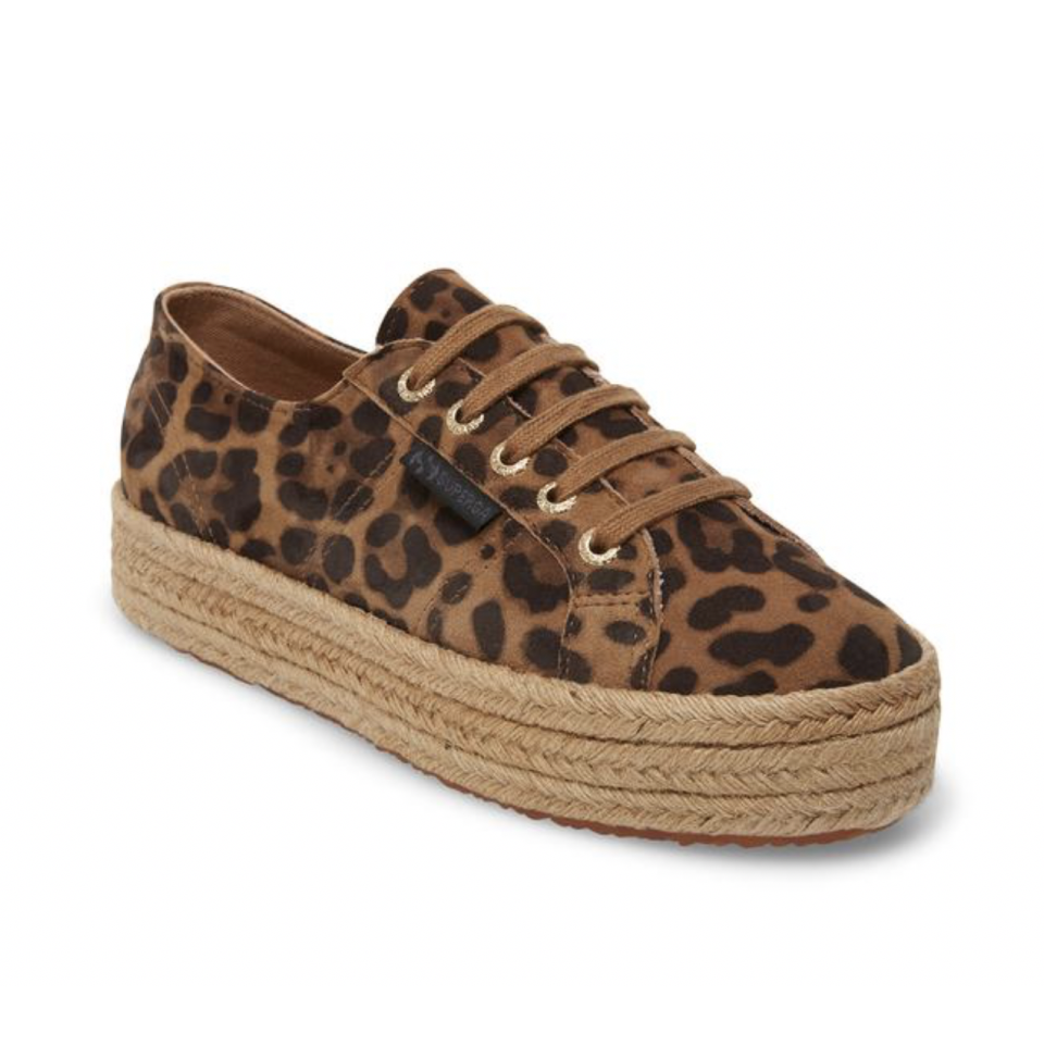 6) Leopard Espadrille Sneaker