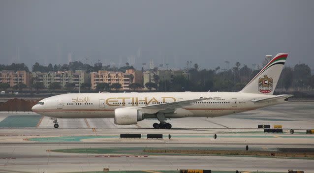 Police suspect the woman gave birth during an Etihad flight. Photo: Getty