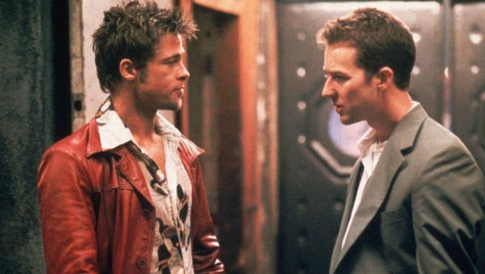<p> Dudes everywhere see themselves in Edward Norton and Brad Pitt, who co-star in David Fincher’s profoundly influential, artistically innovative, and witty psychological drama. Based on the Chuck Palahniuk novel, Fight Club is transgressive in its portrait of modern male isolation. But in spite of its constant presence in film school classrooms, Fight Club failed to knock out the box office due to confused marketing; some of the strategy included advertising with the World Wrestling Federation, which Fincher objected to. Was it an art film? Was it a dark action movie? No movie marketing executive could pin down Fight Club, but after its release, all anyone can talk about is Fight Club. </p>