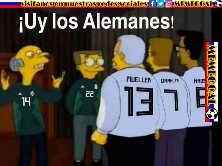 Memes Alemania vs México