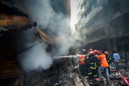 Firefighters were hampered by the narrow streets and a lack of water to fight the inferno