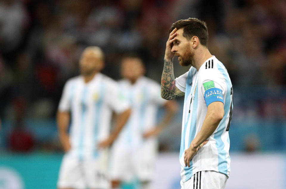 Argentina’s Lionel Messi has plenty of pressure on him this World Cup. (Getty)