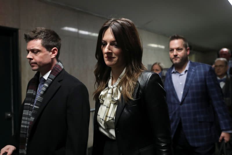 Film producer Harvey Weinstein's defense attorneys Donna Rotunno and Damon Cheronis are seen at the New York Criminal Court following film producer Harvey Weinstein's guilty verdict in his sexual assault trial in New York