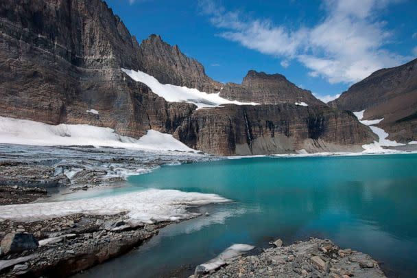 PHOTO: FILE - Receding Grinnell and Salamander glaciers in cirque, Glacier National Park, Montana. (UCG/Universal Images Group via Getty Images, FILE)