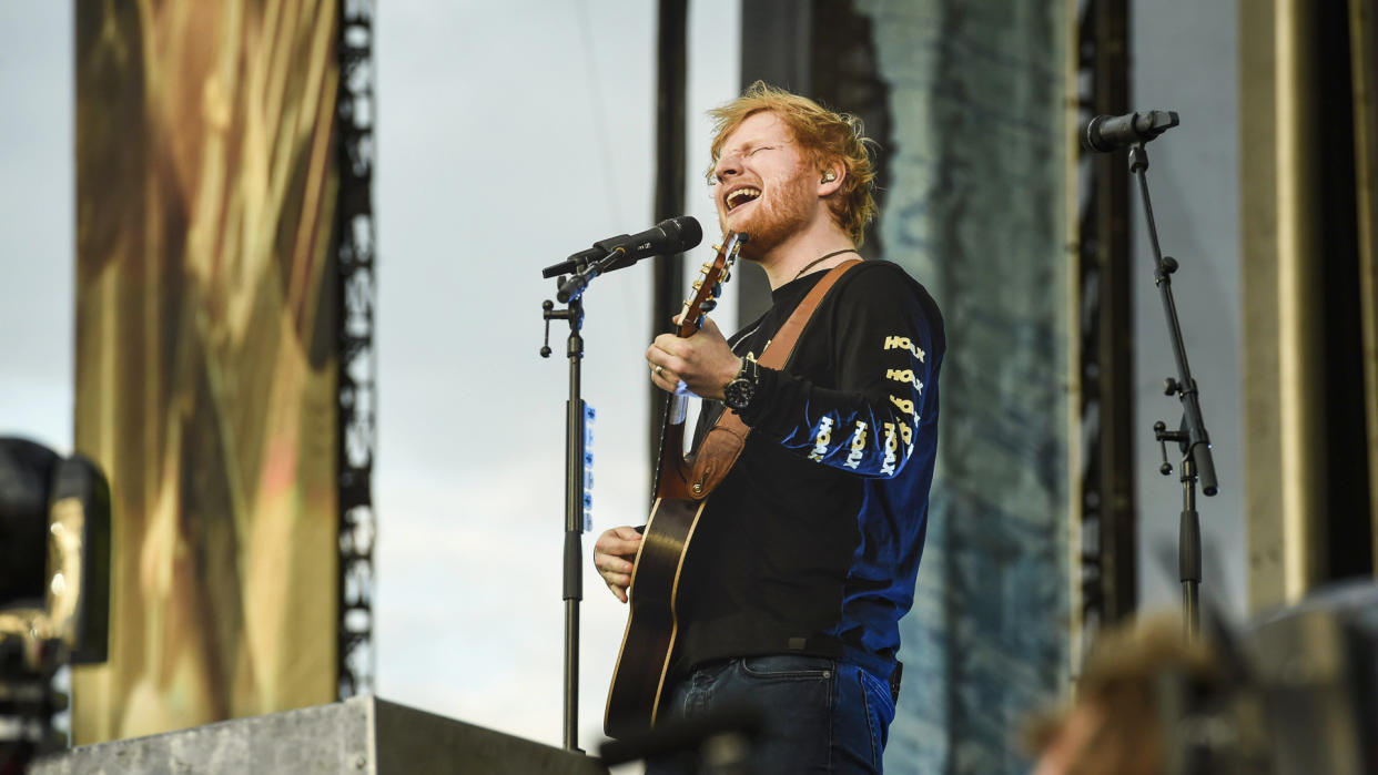 Ed Sheeran in concert, Malmi Airport, Helsinki, Finland - 23 Jul 2019.