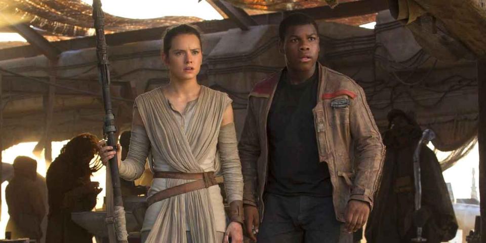 Finn and Rey in The Force Awakens (Credit: Lucasfilm/Disney)