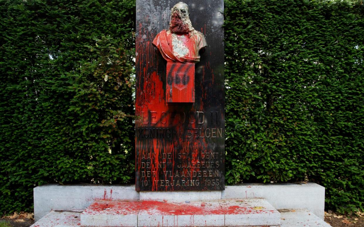 Statues to Leopold II, the ruler of the Congo Free State, were vandalised in Belgium as the Black Lives Matter protests spread to the country.  - AP