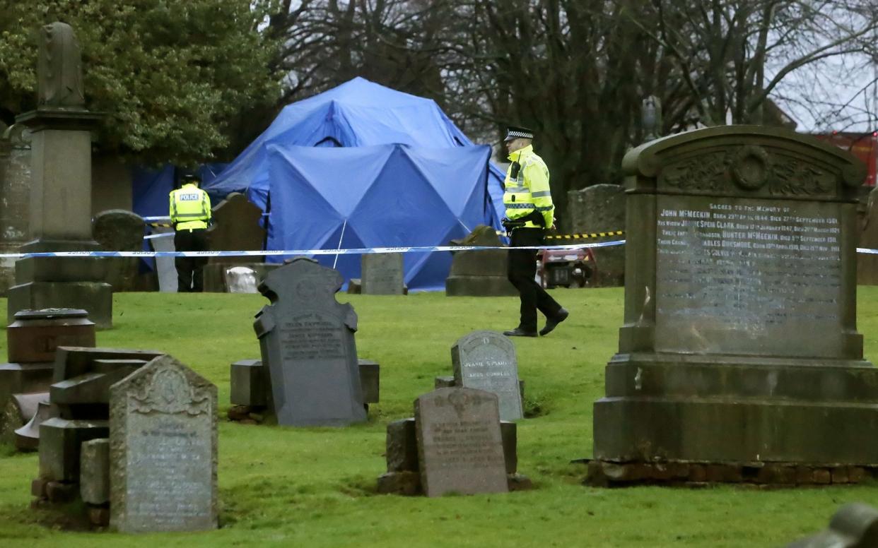 A grave in the Old Monkland Cemetery, Coatbridge, was exhumed in 2013 as part of the search but nothing was found