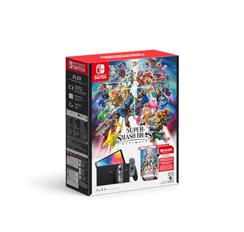 Nintendo Switch™ - OLED Model: Super Smash Bros.™ Ultimate Bundle (Full Game Download + 3 Mo. N…