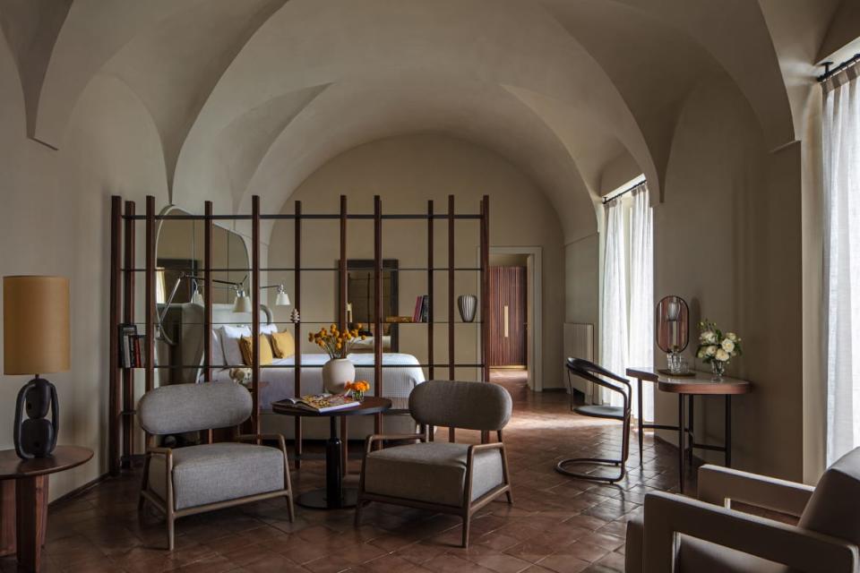 <div class="inline-image__caption"><p>The junior suite hotel room at the Anantara Convento di Amalfi Grand Hotel.</p></div> <div class="inline-image__credit">Anantara Convento di Amalfi</div>